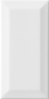 KIWI GLOSS WHITE BEVELLED 75X150